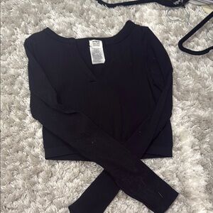 Cotton On Black Long Sleeve Top